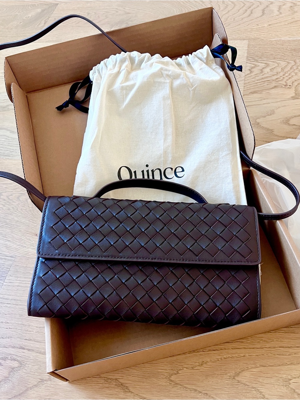 New Quince Eloise Handwoven Clutch - Picture 11 of 13